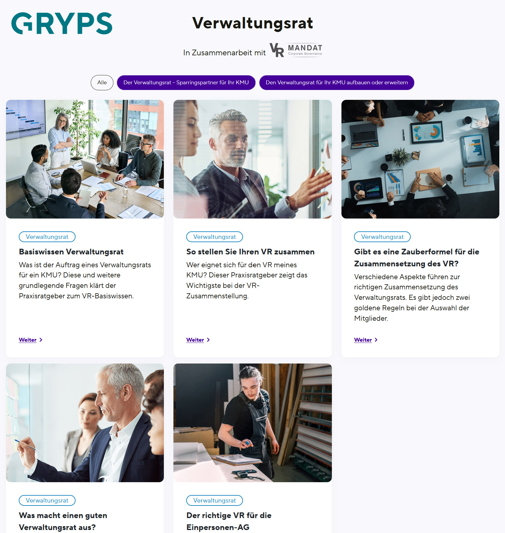 GRYPS - Verwaltungsrat für mein KMU